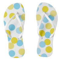 Patrón de puntos de confeti azul y amarillo grande