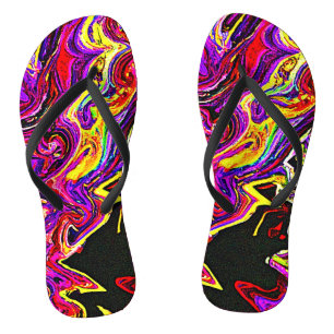 Chanclas Patrón de Radiancia Brillante y Vívida