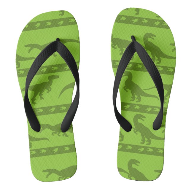 Chanclas Patrón de Raptor Verde (Plantilla)