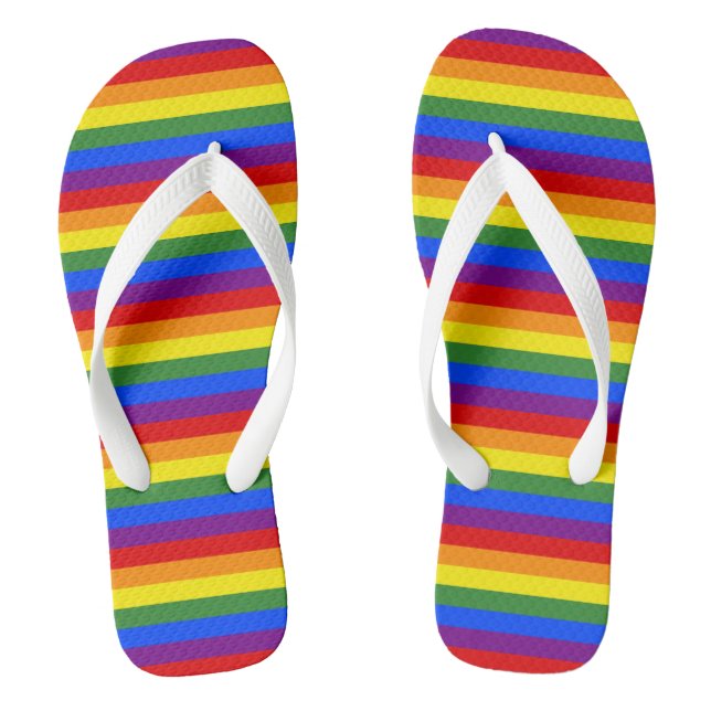 Chanclas Patrón de raya del orgullo LGBTQ (Plantilla)
