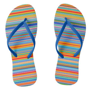 Chanclas Patrón de rayas multicolor