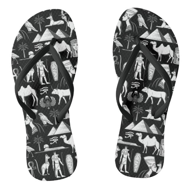 Chanclas Patrón de símbolos jeroglífico de Egipto antiguo (Plantilla)