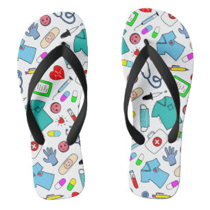 Chanclas Patrón de Suministros Médicos de Enfermería de Méd