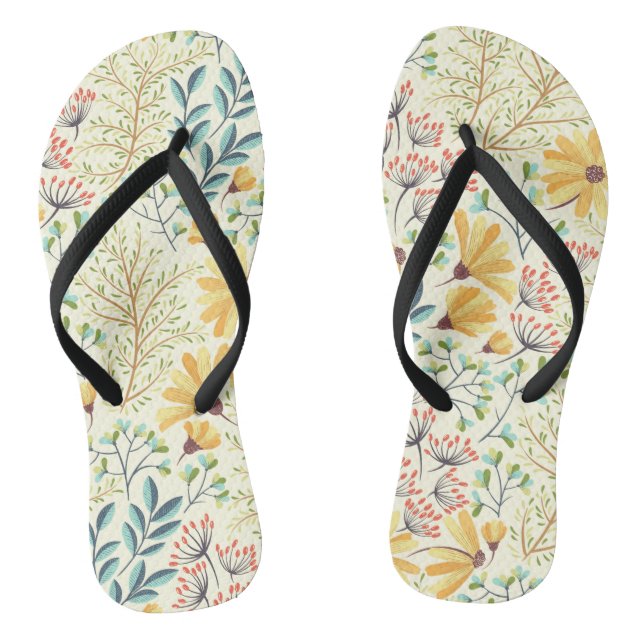 Chanclas Patrón de superficie floral - Papel de escritorio  (Plantilla)