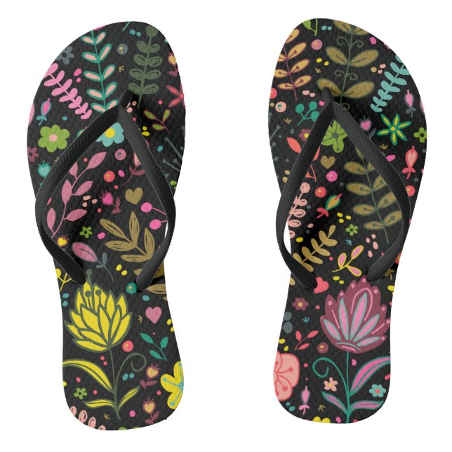 Chanclas Patrón de superficie floral - Papel de escritorio  (Plantilla)
