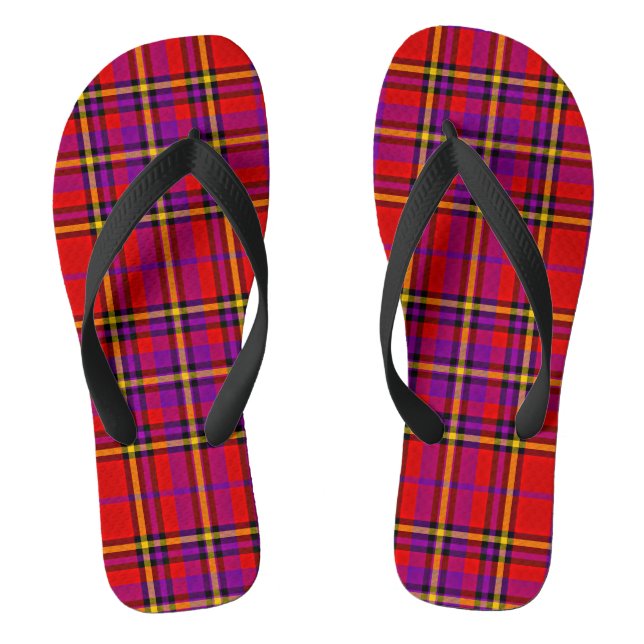 Chanclas Patrón de Tartán Tartán Swahili controlado-54813 (Plantilla)
