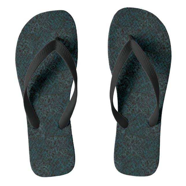 Chanclas Patrón de terreno Verde 01bx4.Negro (Plantilla)