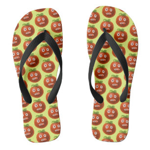 Chanclas Patrón de tomate Personalizado divertido