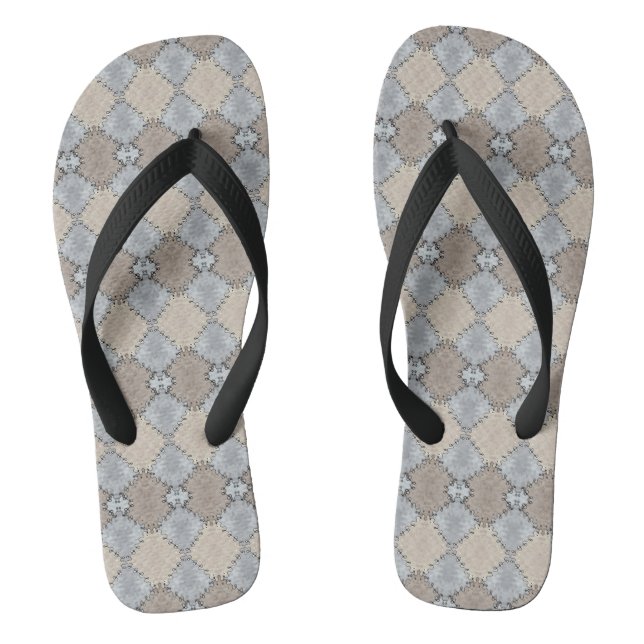 Chanclas Patrón de tonos de tierra silenciados (Plantilla)