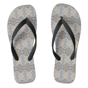 Chanclas Patrón de tonos terrosos apagados