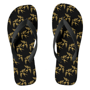 Chanclas Patrón de tragos de oro vintage