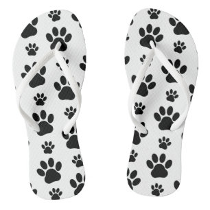 Chanclas Patrón de traza, trineos de perro, pinturas de tra