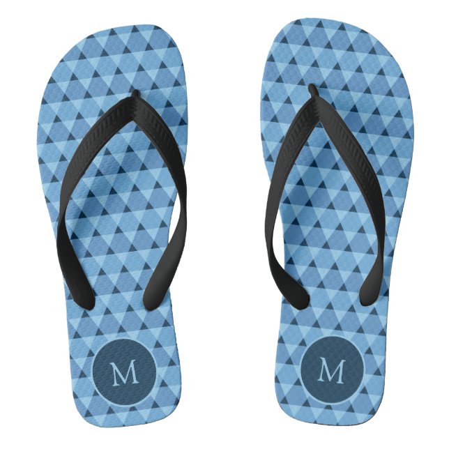 Chanclas Patrón de triángulos (Plantilla)