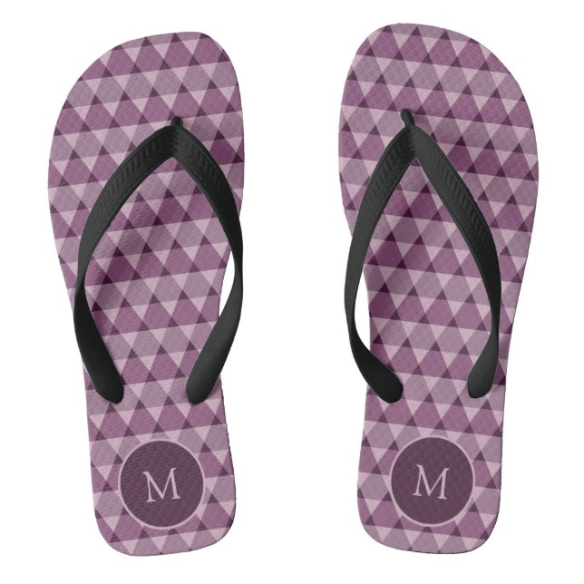 Chanclas Patrón de triángulos (Plantilla)