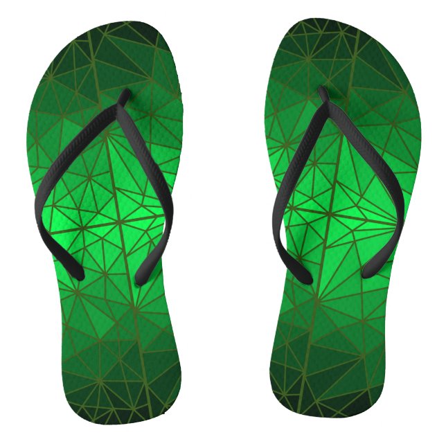 Chanclas Patrón de vidrio manchado 01.Green.DGreen Line BG (Plantilla)