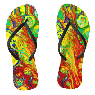 Chanclas Patrón de Viveza Colorida