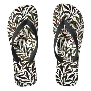 Chanclas patrón de William Morris, rama de sauce