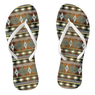 Chanclas patrón étnico en el sudoeste