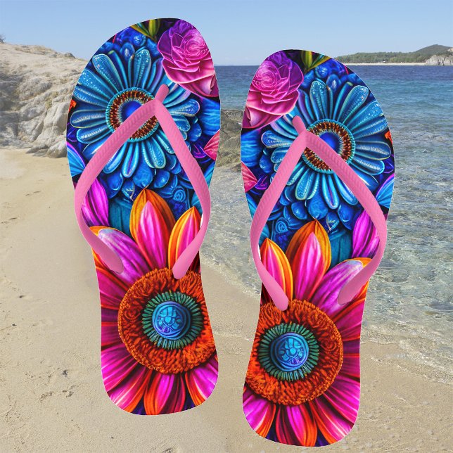 Chanclas Patrón floral en estilo boho (Subido por el creador)