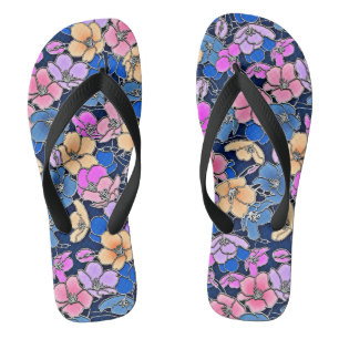 Chanclas Patrón floral estilístico 46