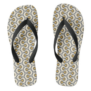 Chanclas Patrón floral geométrico