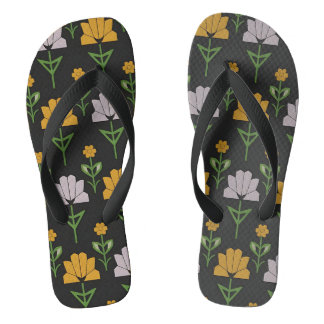 Chanclas Patrón floral vibrante