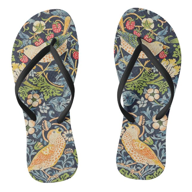 Chanclas Patrón floral William Morris Strawberry Thief (Plantilla)