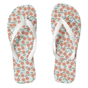 Chanclas Patrón Flores Rojas Florales-142
