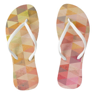 Chanclas Patrón geométrico de triángulo suave