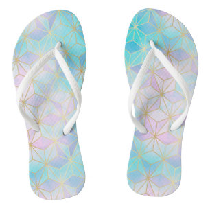 Chanclas Patrón geométrico de vidrio irlandés