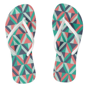 Chanclas Patrón geométrico moderno de mediados del siglo