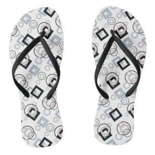 Chanclas Patrón geométrico moderno multicolor