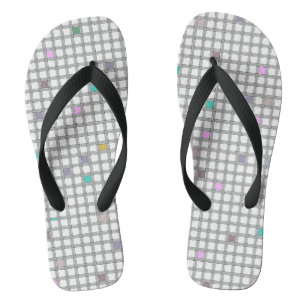 Chanclas Patrón geométrico multicolor controlado
