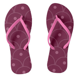 Chanclas Patrón geométrico rosa