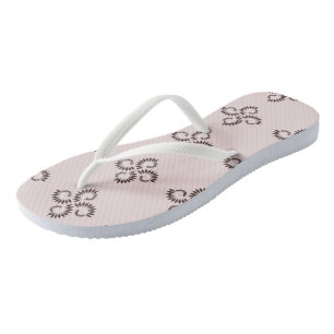 Chanclas patrón geométrico rosa 3