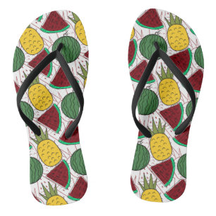 Chanclas Patrón ininterrumpido de frutas Patrón de superf