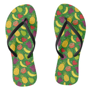 Chanclas Patrón ininterrumpido de frutas   Patrón de superf