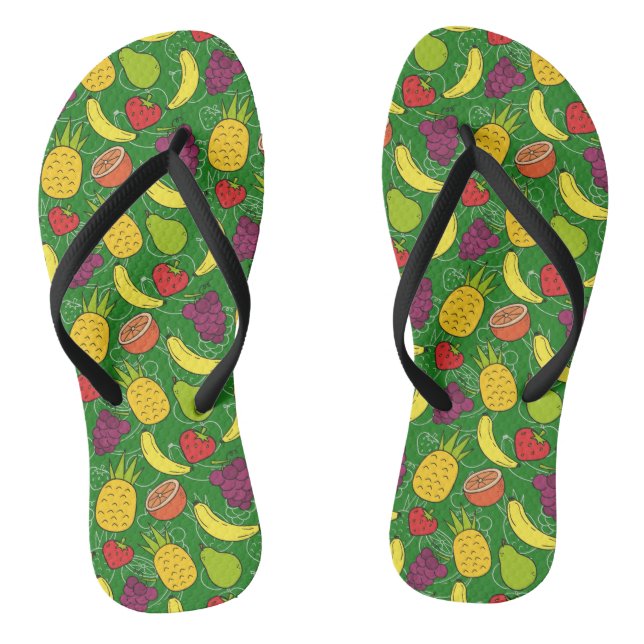 Chanclas Patrón ininterrumpido de frutas | Patrón de superf (Plantilla)
