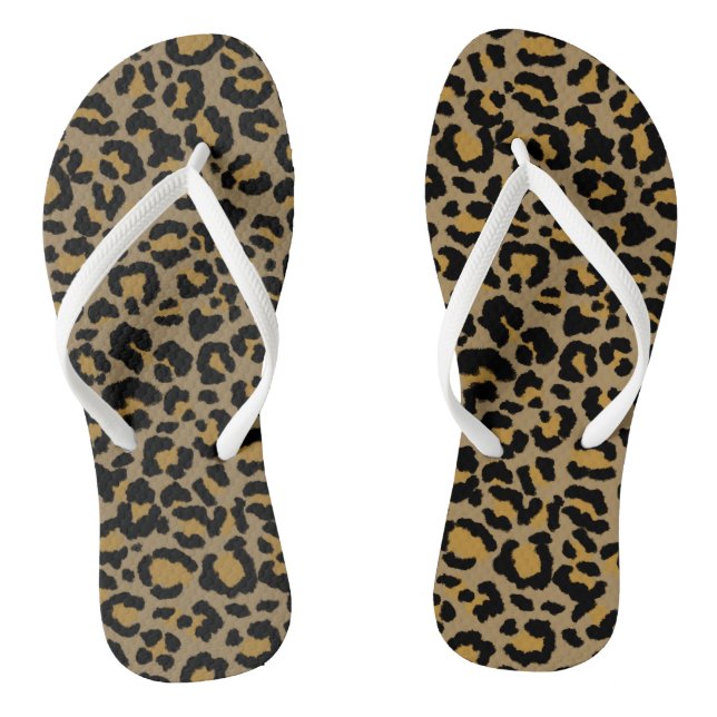 Chanclas Patrón leopardo en Natural 2 (Plantilla)