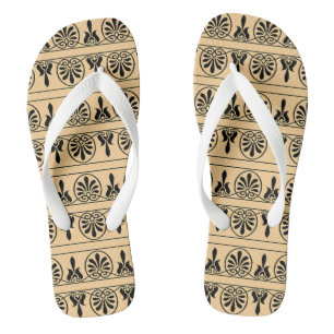 Chanclas Patrón Mediterráneo Árabe Griego Marrón