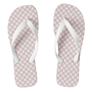 Chanclas Patrón minimalista de trenzado de color rosa oscur