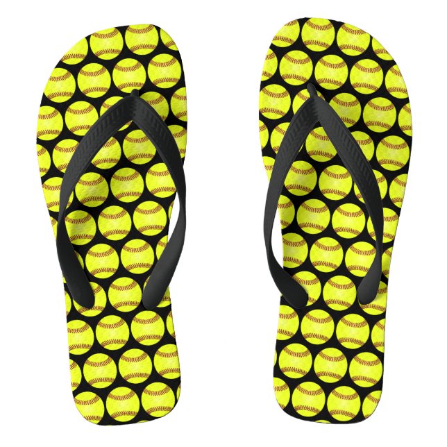 Chanclas Patrón negro de bola (Plantilla)