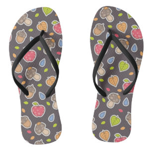 Chanclas patrón otoño