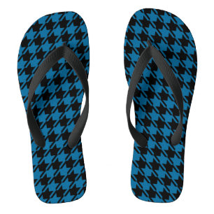 Chanclas Patrón repetido de la cabina azul