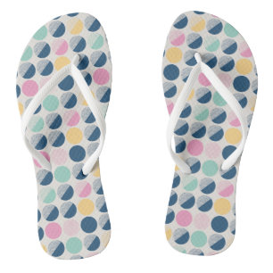 Chanclas Patrón semicírculo retro