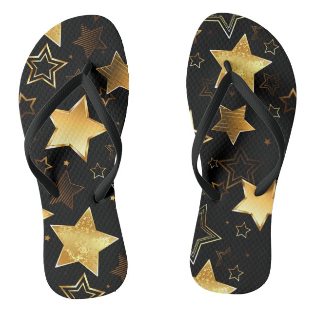 Chanclas Patrón sin foco con las estrellas doradas (Plantilla)