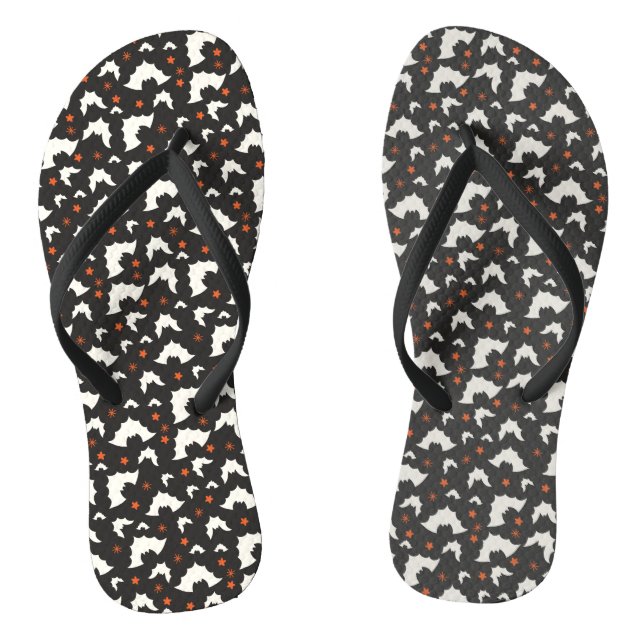 Chanclas Patrón sin foco de Bat Halloween (Plantilla)