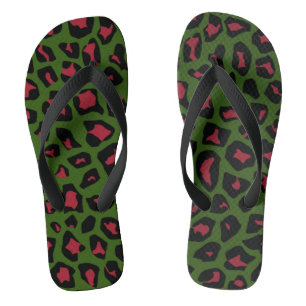 Chanclas Patrón sin foco de leopardo