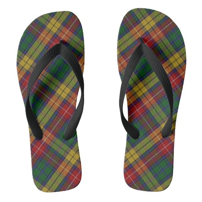 Chanclas Patrón Tartán de clan bucano (Plantilla)