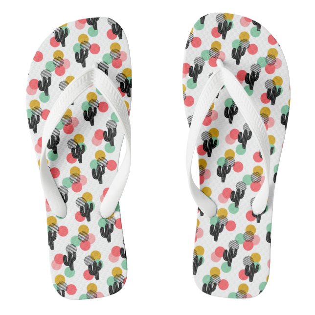Chanclas Patrón Trendy Tropical Suculento Flip Flops (Plantilla)